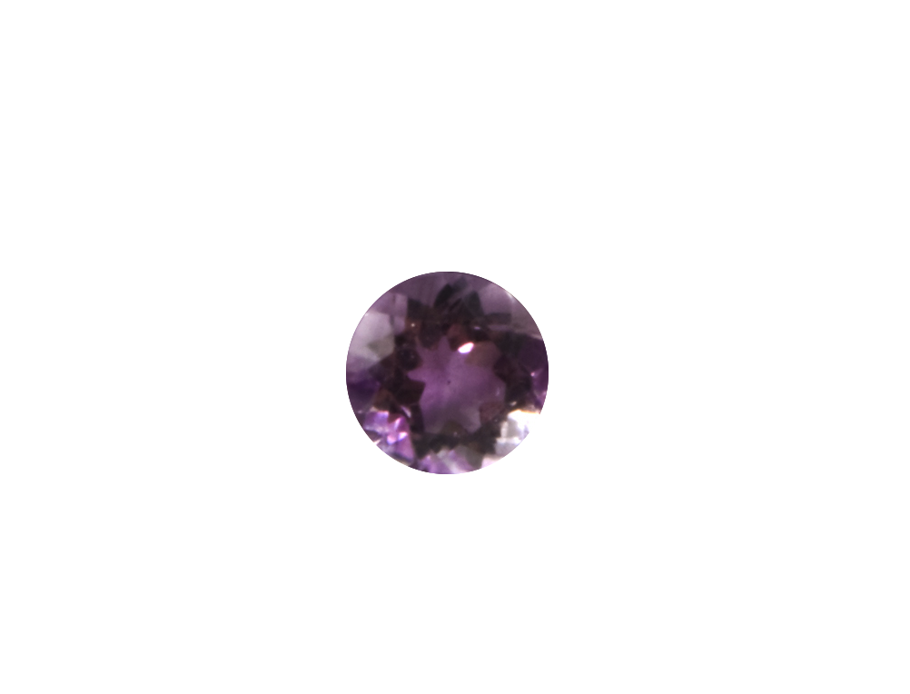 Round-cut Loose Amethyst Stone, Colour: Purple