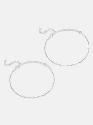 Lumen minimal Anklets in 925 Silver